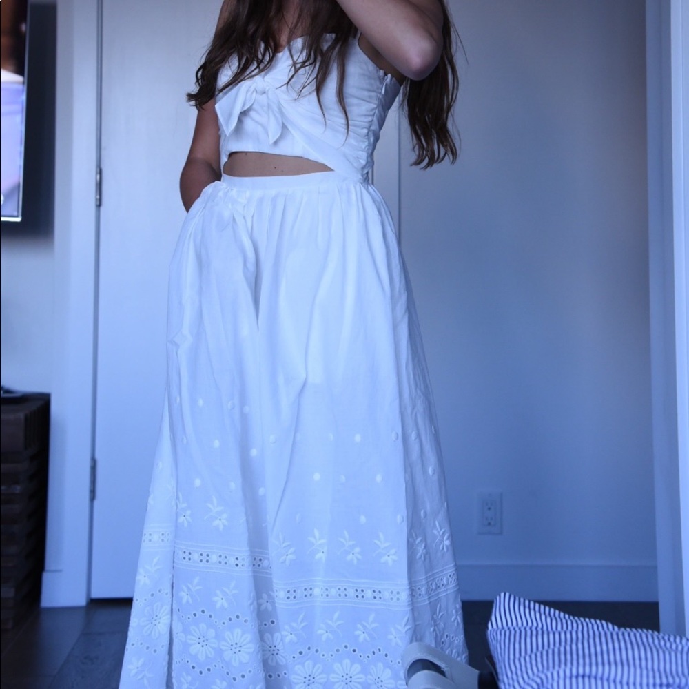 Loveshack fancy white summer dress